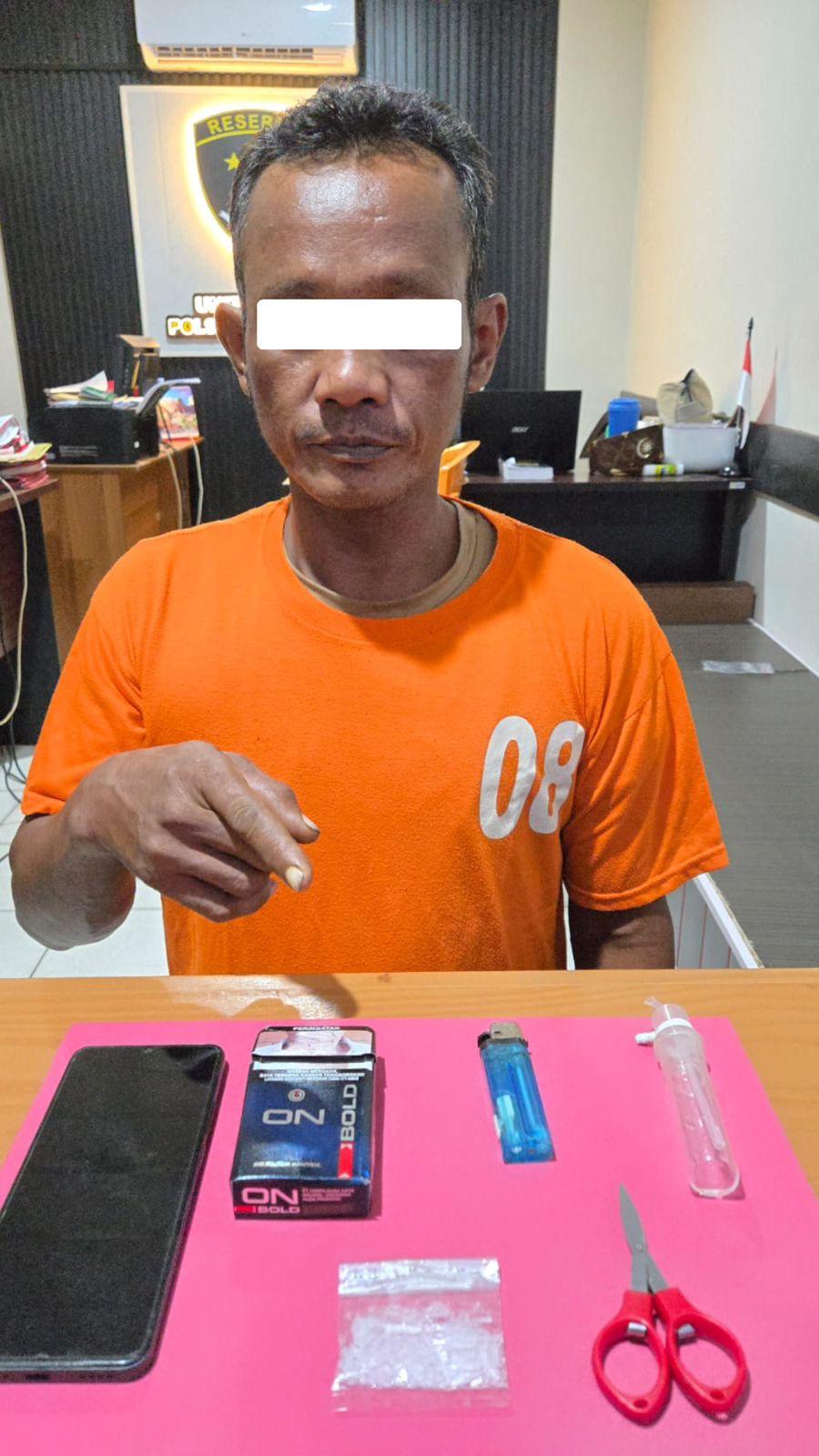 Satresnarkoba Polres Bengkalis Bekuk Terduga Pengedar Sabu di Desa Senggoro